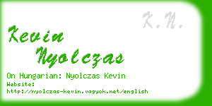 kevin nyolczas business card